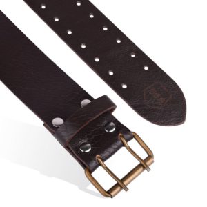 Genuine Brown Cow Leather 2.5 Double Prong Kilt Belt