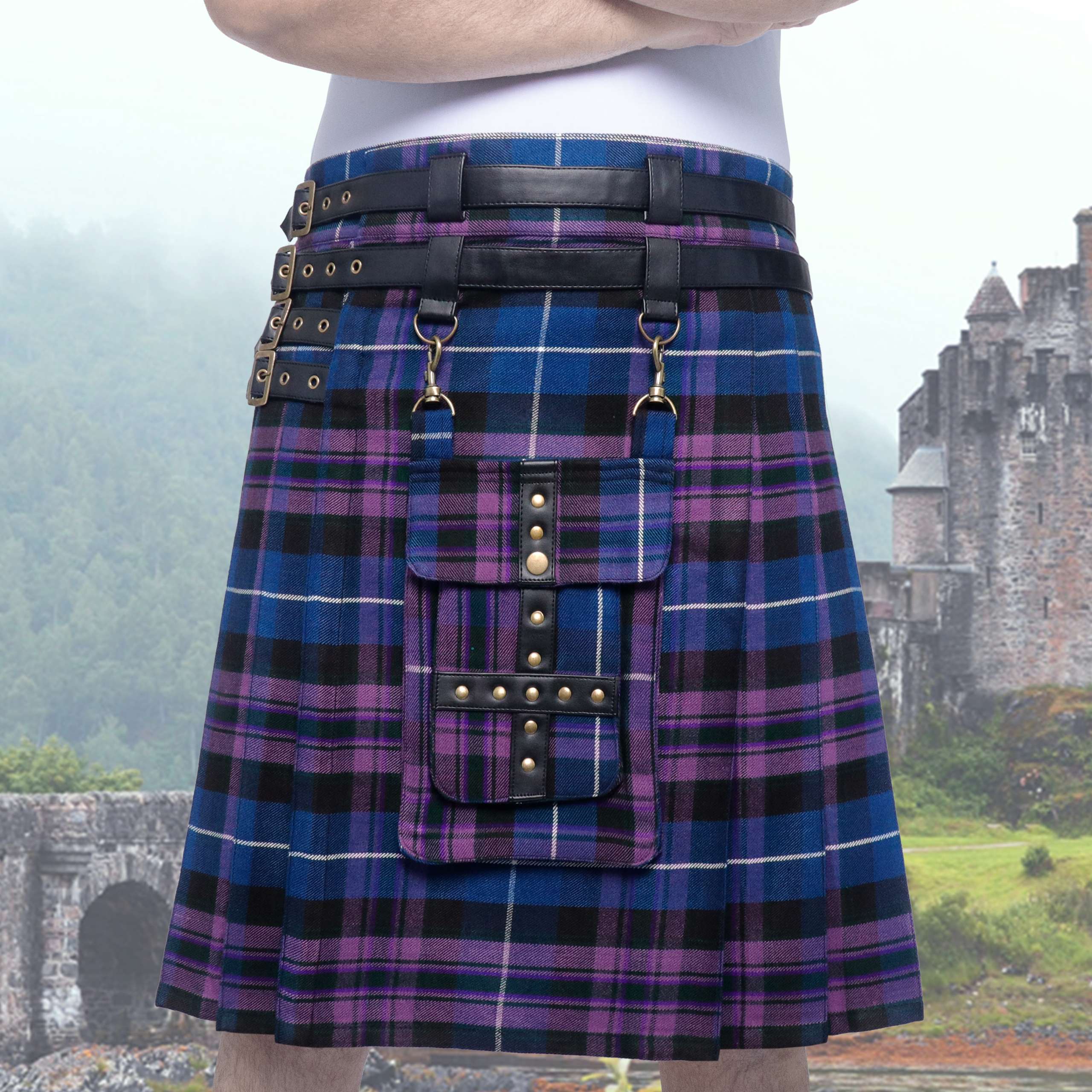 Traditional 8 Yard Pure Wool Scottish Kilt - KILT SOCIETY - View #10