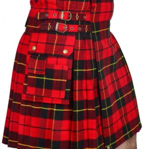 Wallace Tartan 16oz Utility Kilt for Men