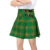 Women's 16 inches National Irish Green Tartan Billi Kilt Skirt