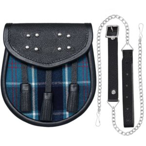 Semi Dress Ross US Navy Tartan Sporran-Kilt Accessory for Men’s